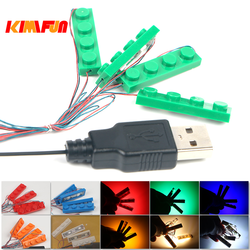 Lego Set Creator - 2 Sets 4-in-1 LED-lichtset bouwstenen stad