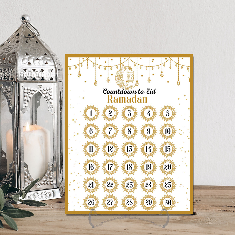 Advent Calendar Gift - Ramadan Advent Countdown Kalender Acryl: Ramadan