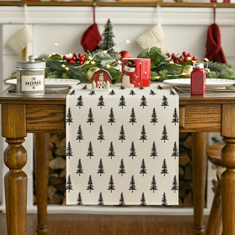 Christmas Table Runner - Eenvoudige kerstboom tafelloper mode hot item