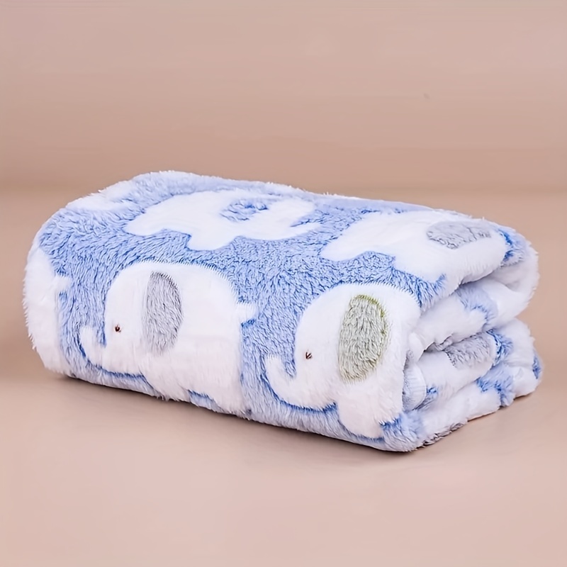 Christmas Throw Blanket - Zachte en knusse cartoon olifant honden-