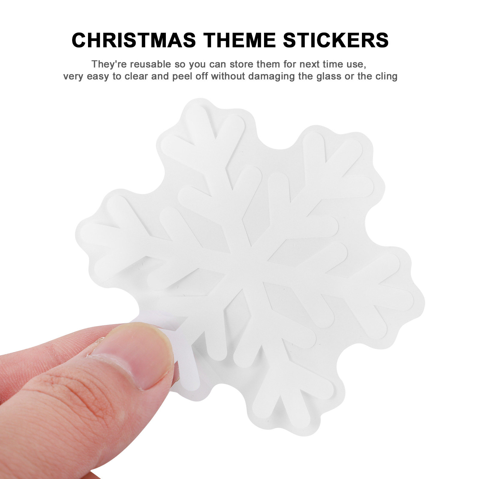 4 vellen sneeuwvlokken statisc - Snowflake Window Decal recensie en prijs