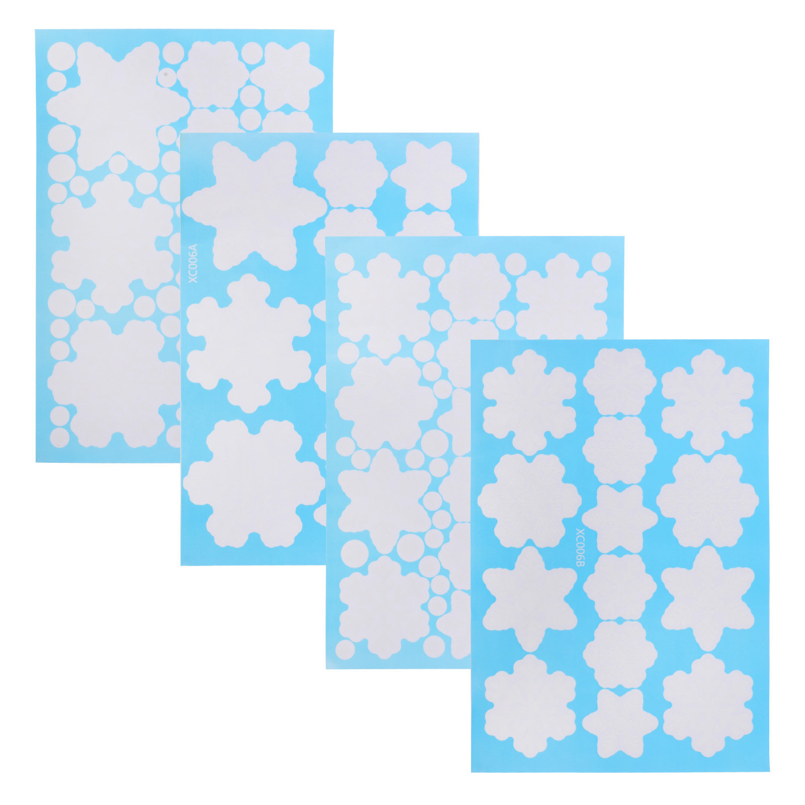 4 vellen sneeuwvlokken statisc - Snowflake Window Decal recensie en prijs