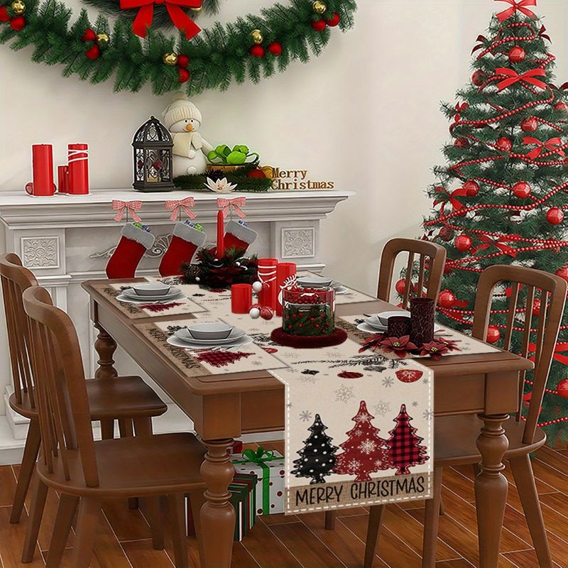 Amerikaanse landelijke kerstta - Christmas Table Runner recensie en prijs