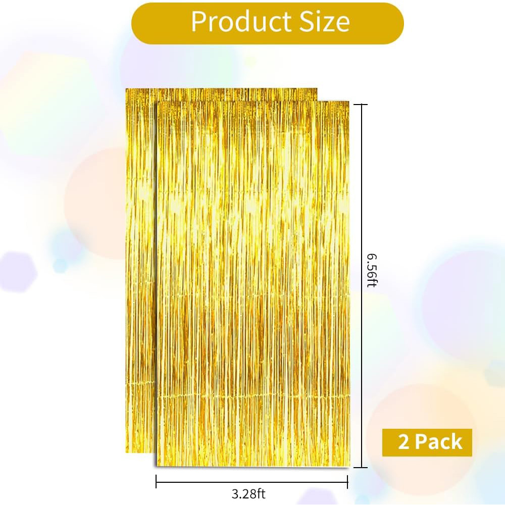 2Pack Goud Metallic Folie Tins - Tinsel Garland Decoration recensie en prijs