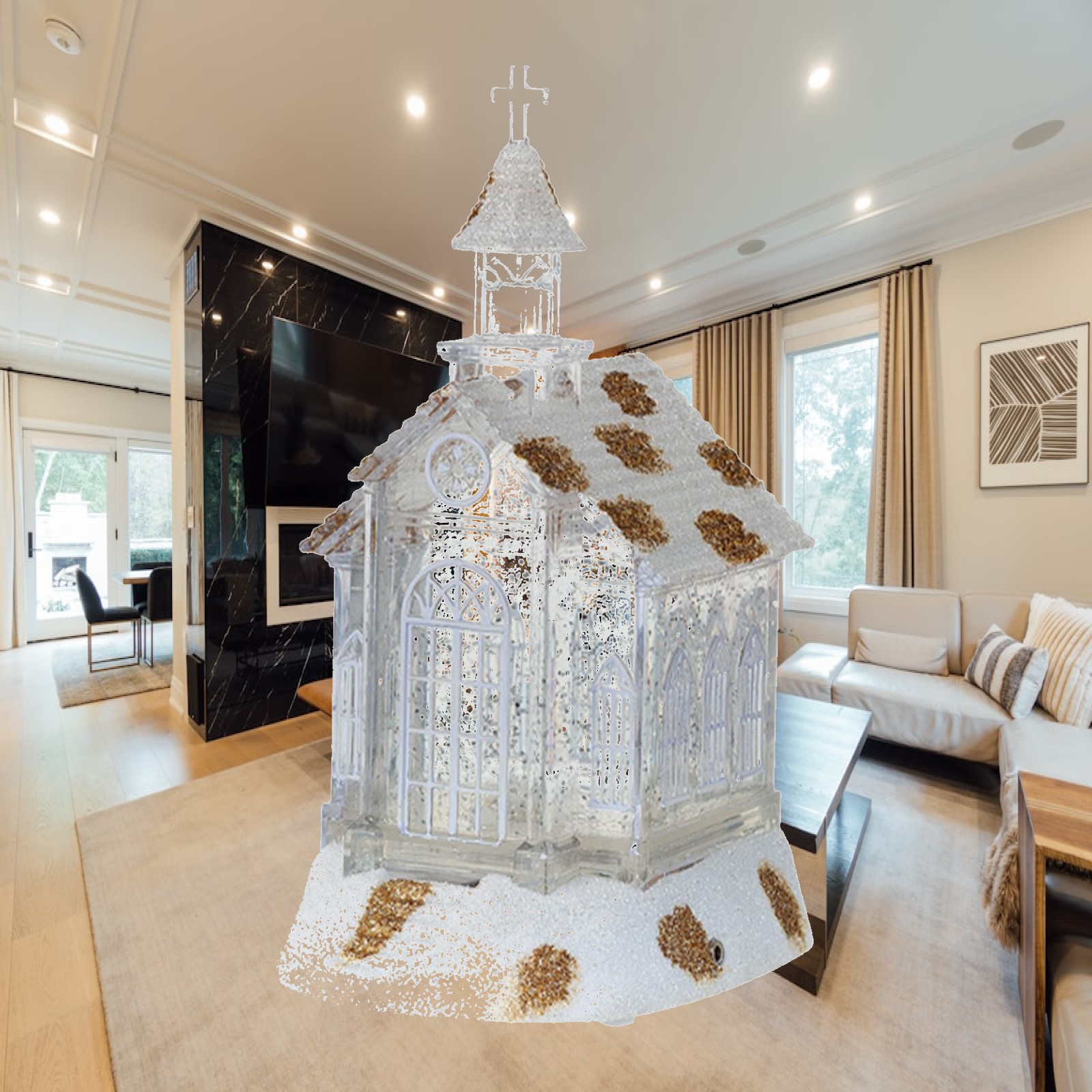 Kerstdecoratie voor thuis, muz - Snow Globe Musical recensie en prijs