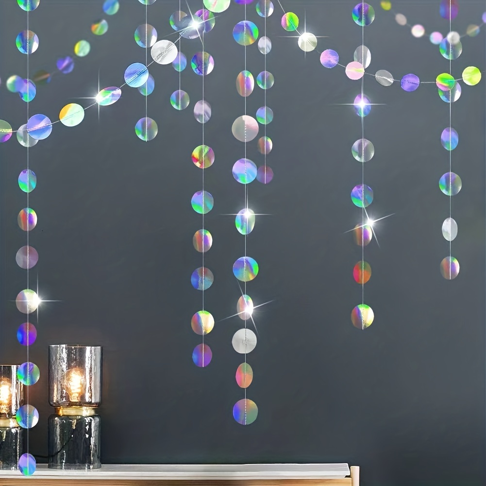 1pc Glinsterende Iriserende Ci - Tinsel Garland Decoration recensie en prijs