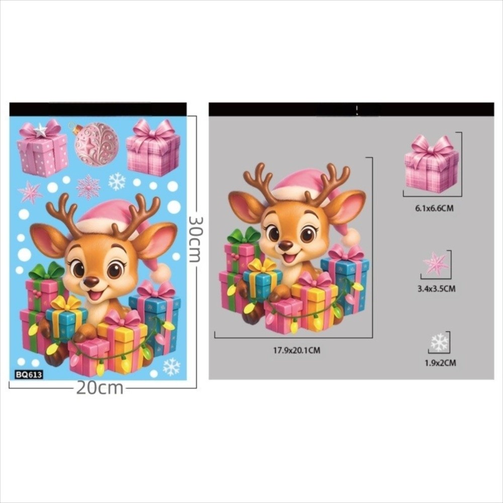 Cartoon PVC raamstickers Sneeu - Snowflake Window Decal recensie en prijs