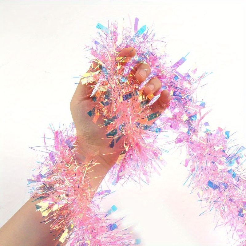 13ft roze kerstgirlande, roze  - Tinsel Garland Decoration recensie en prijs