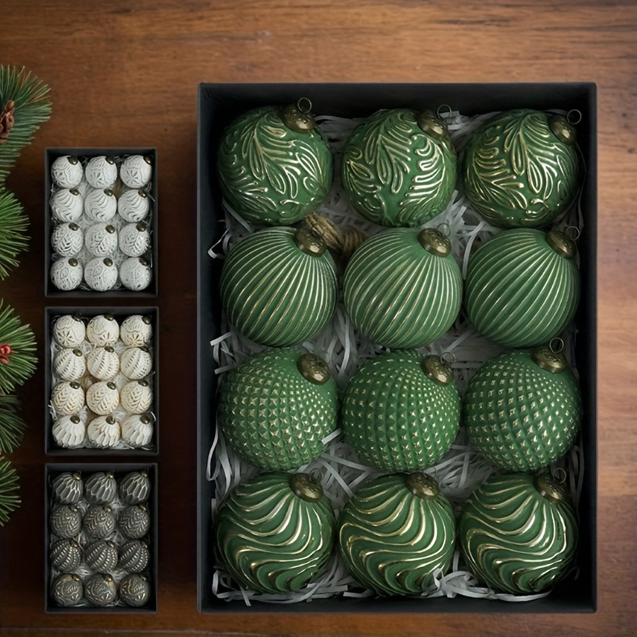 12PC 8cm antieke plastic kerst - Ornament Ball Set recensie en prijs