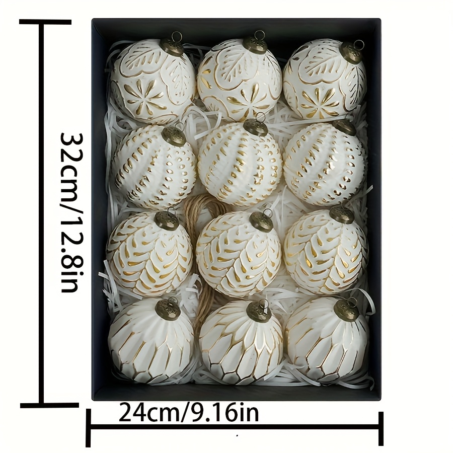 12PC 8cm antieke plastic kerst - Ornament Ball Set recensie en prijs